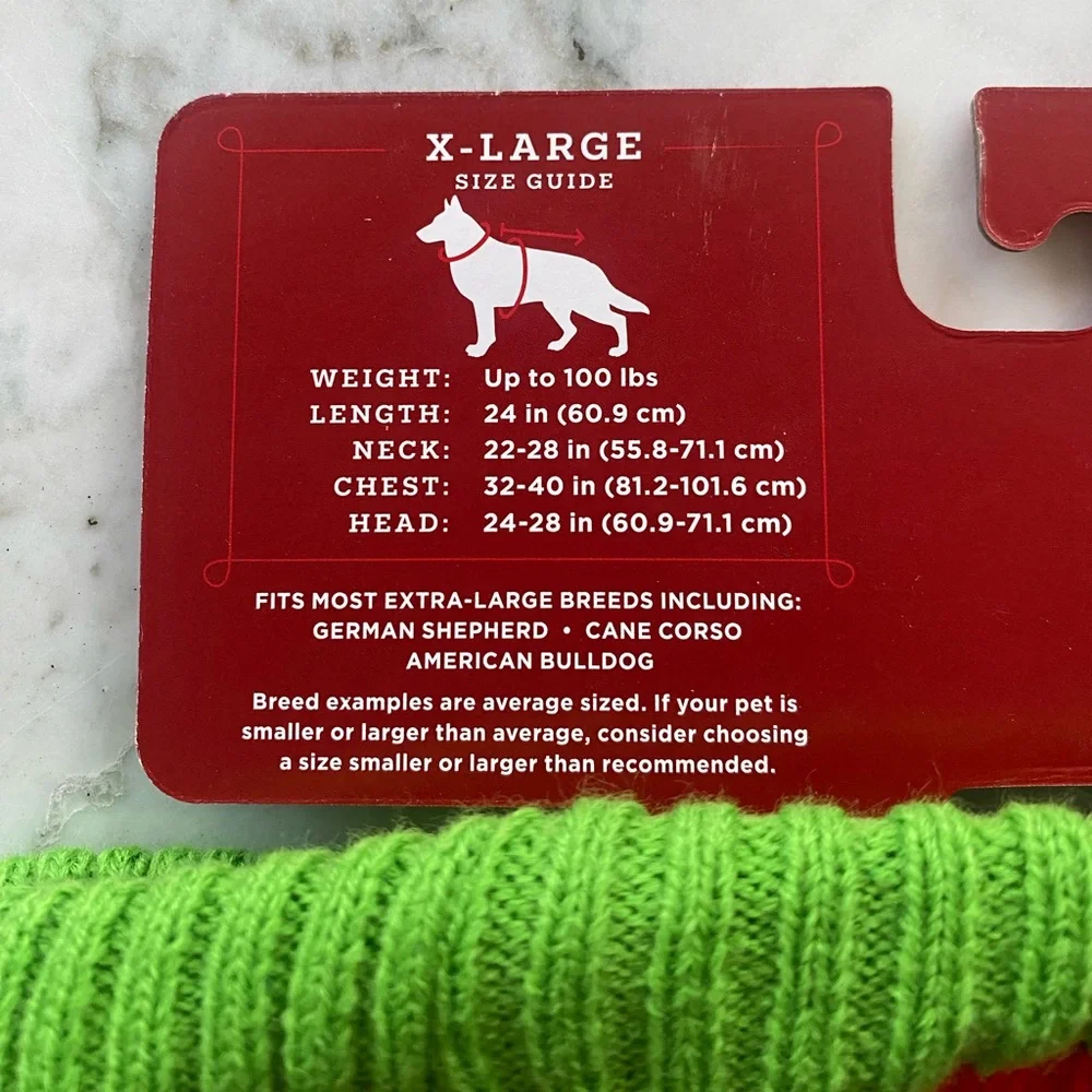 Dog Sweater size‎ XL argyle print